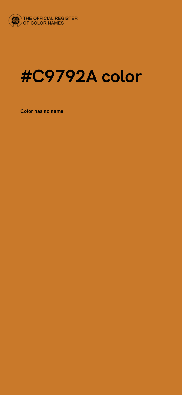 #C9792A color image