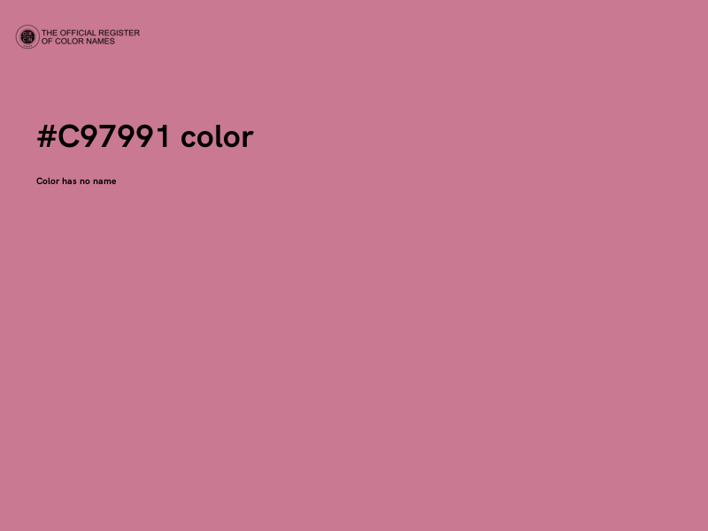 #C97991 color image