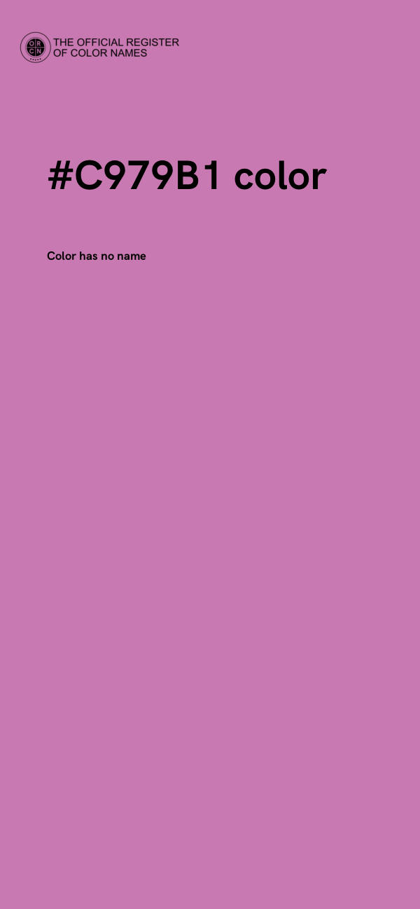 #C979B1 color image