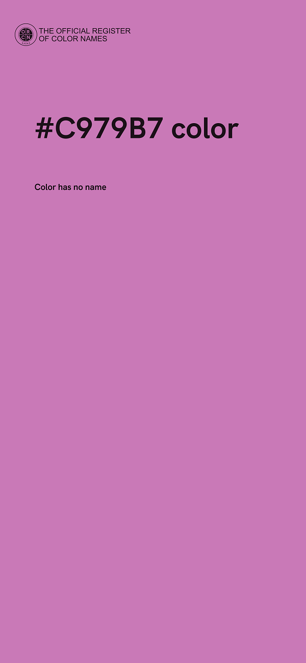 #C979B7 color image