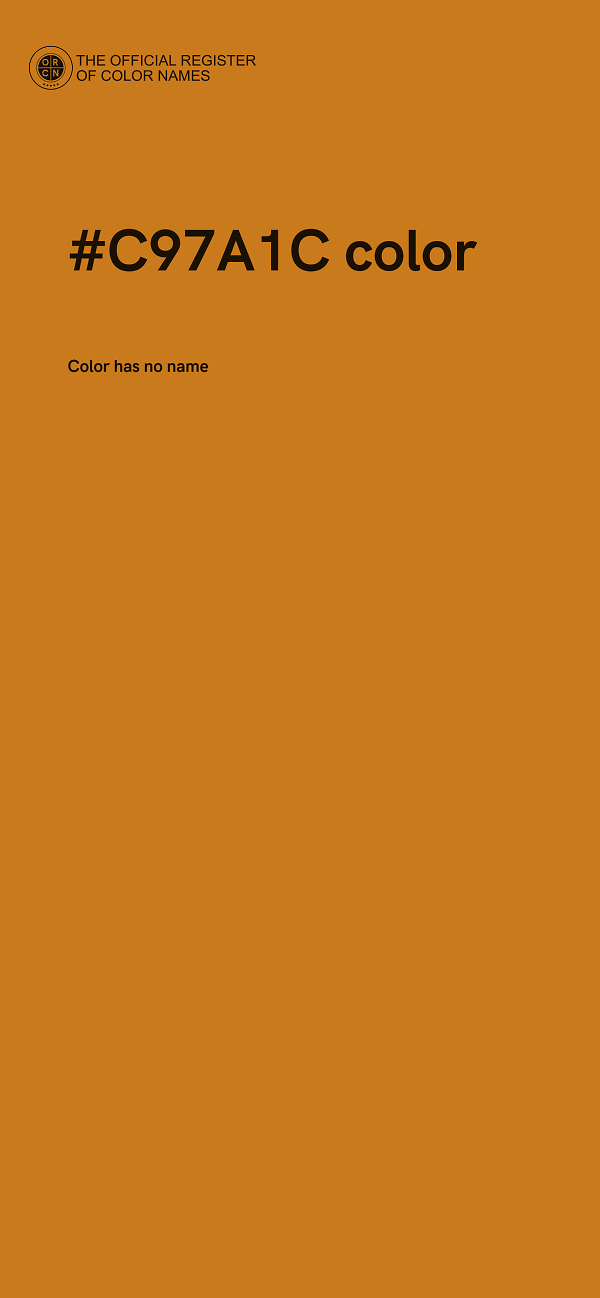 #C97A1C color image