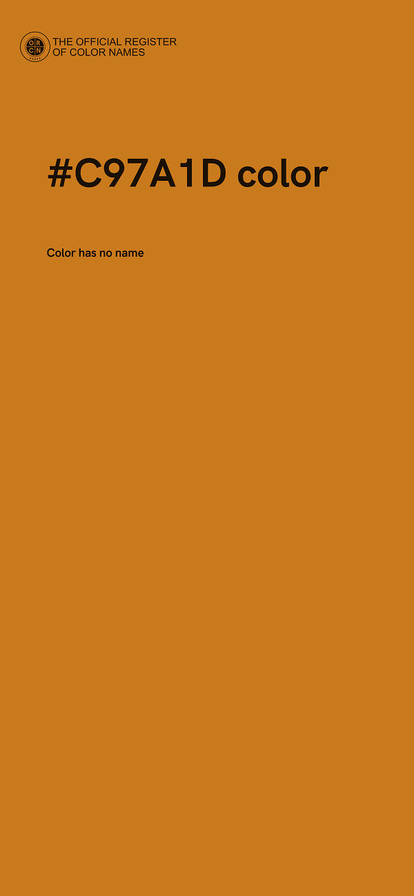 #C97A1D color image