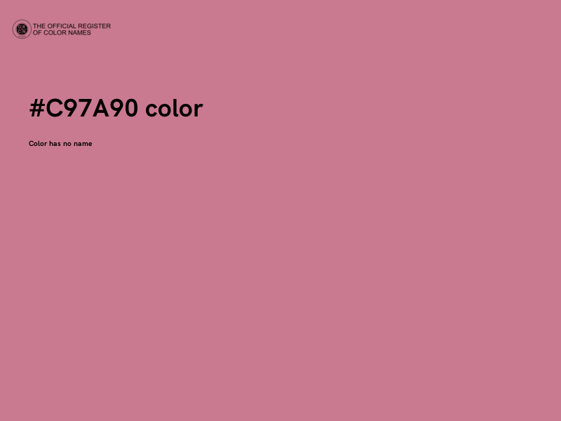 #C97A90 color image