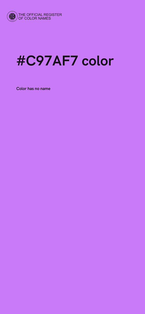#C97AF7 color image