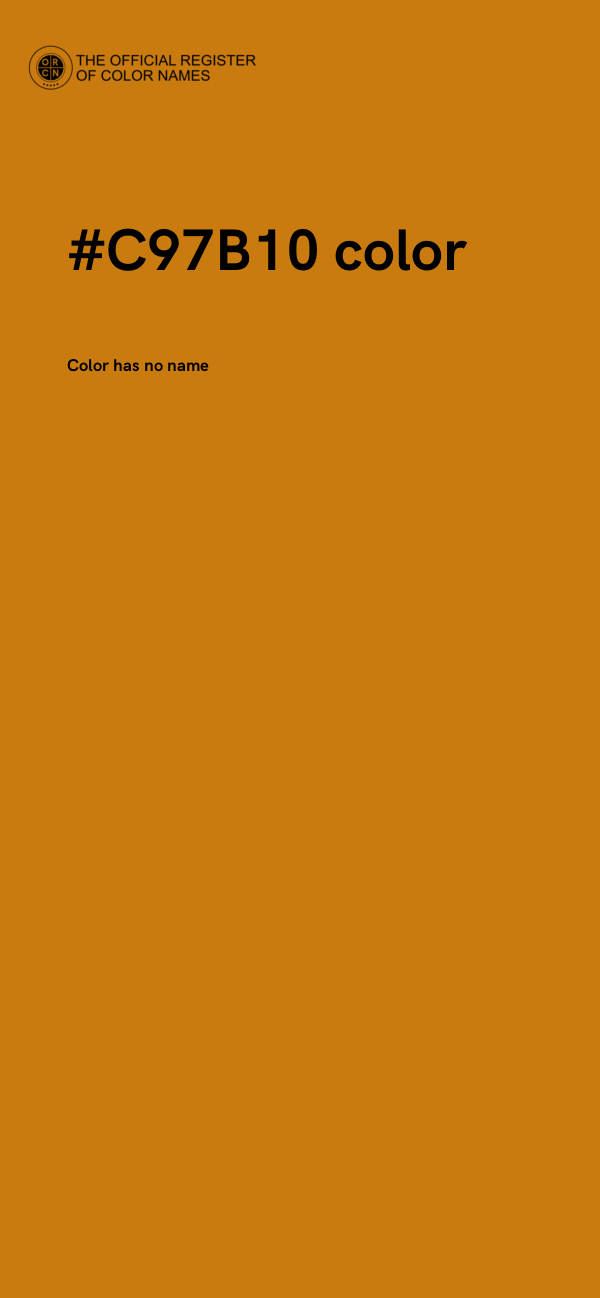 #C97B10 color image