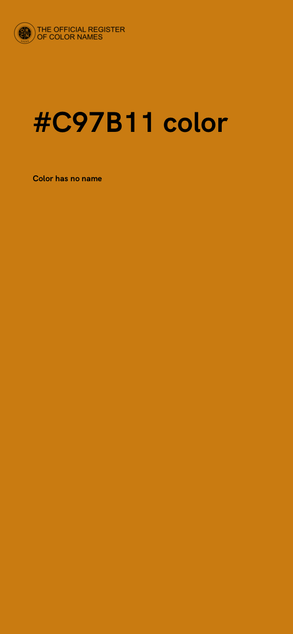 #C97B11 color image