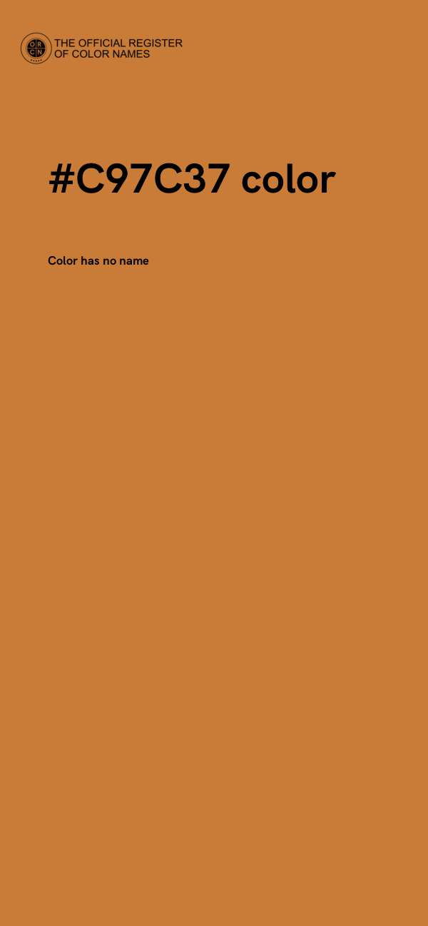 #C97C37 color image