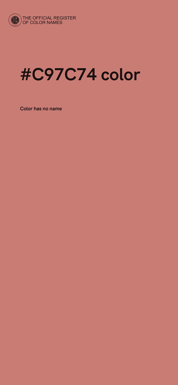 #C97C74 color image