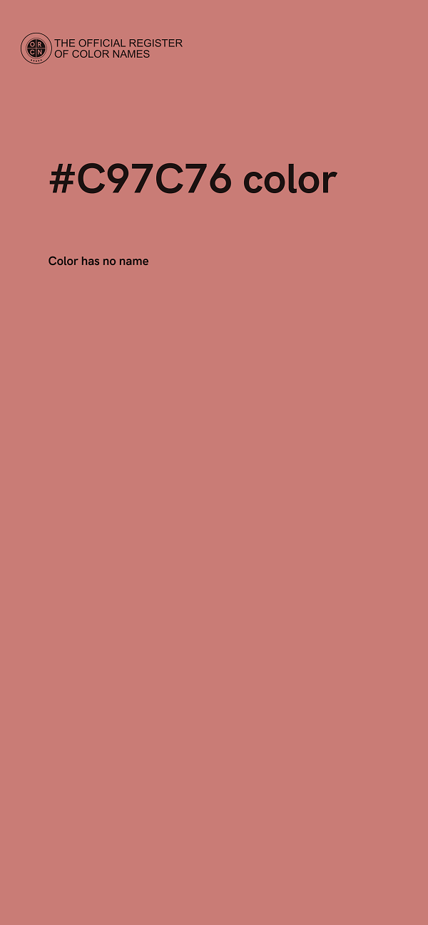 #C97C76 color image