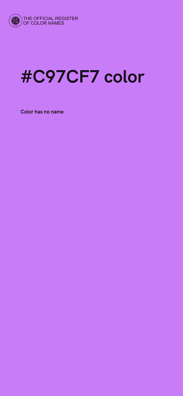 #C97CF7 color image