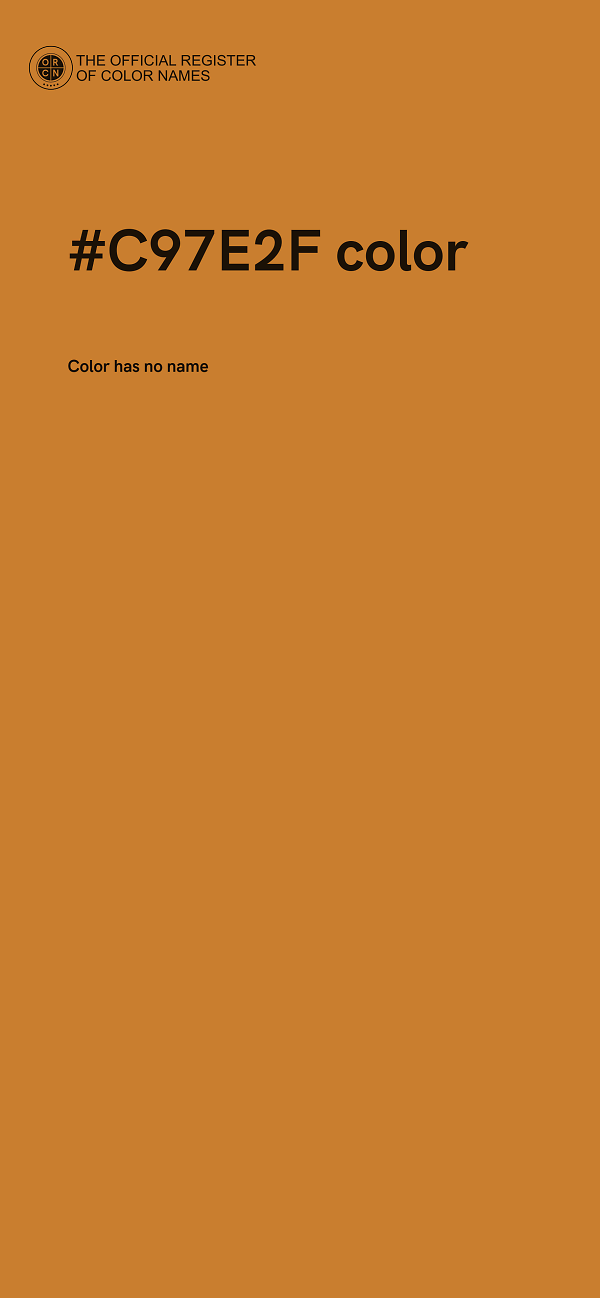 #C97E2F color image