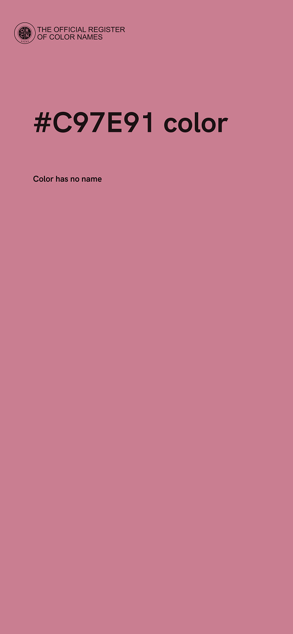 #C97E91 color image