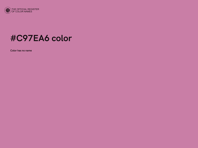 #C97EA6 color image