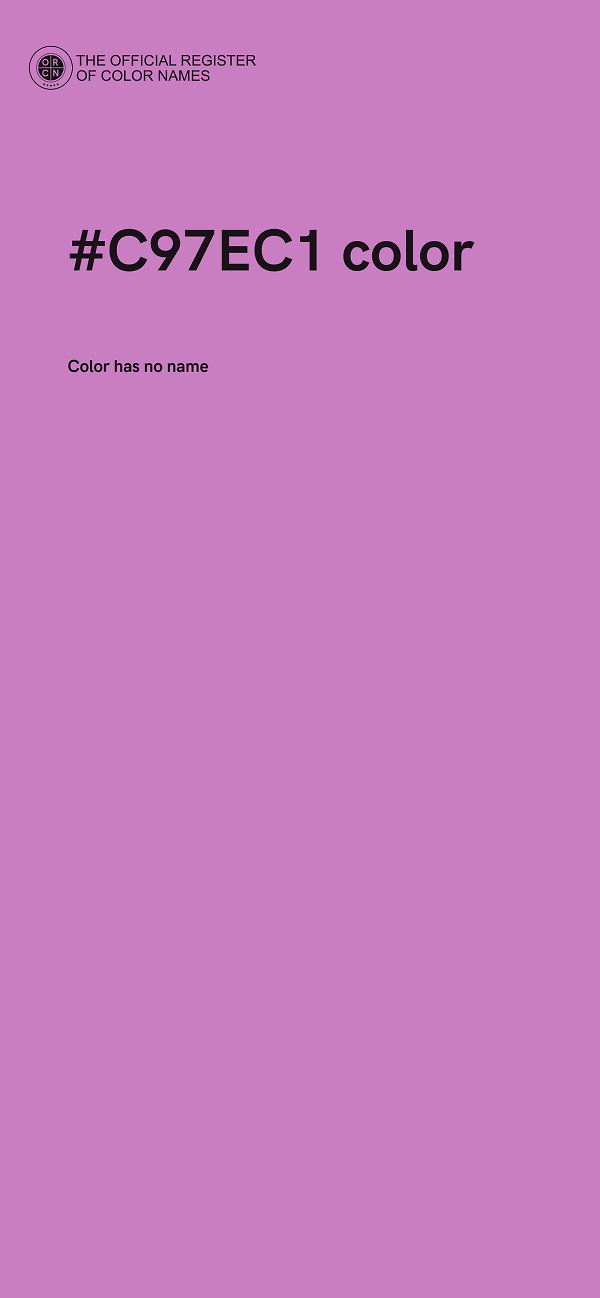 #C97EC1 color image