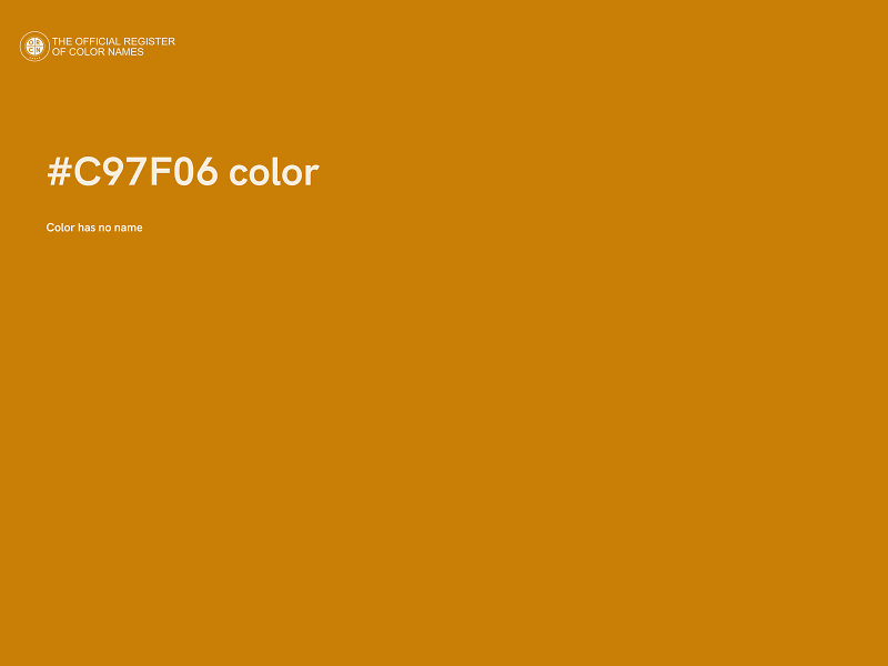 #C97F06 color image