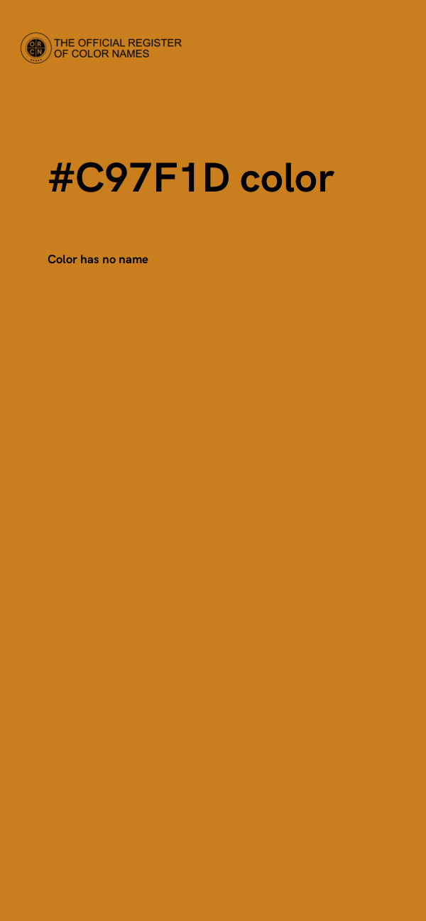 #C97F1D color image