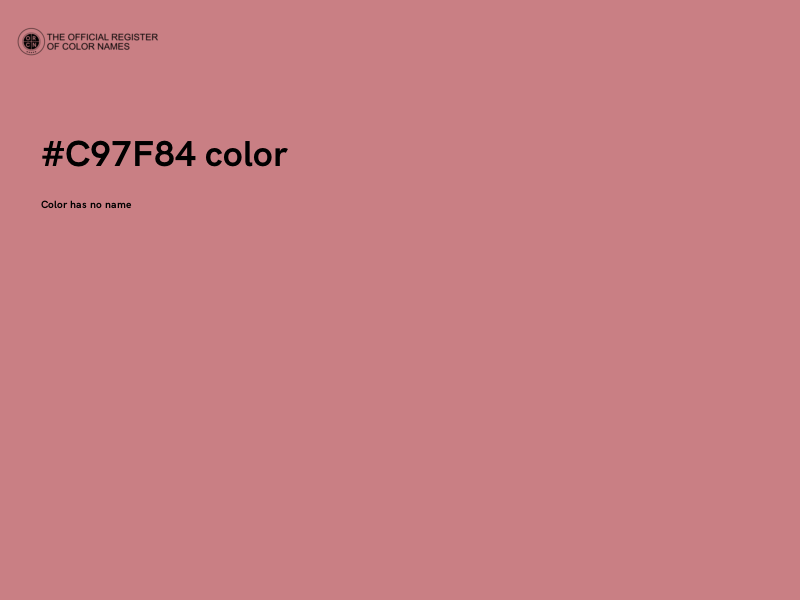 #C97F84 color image