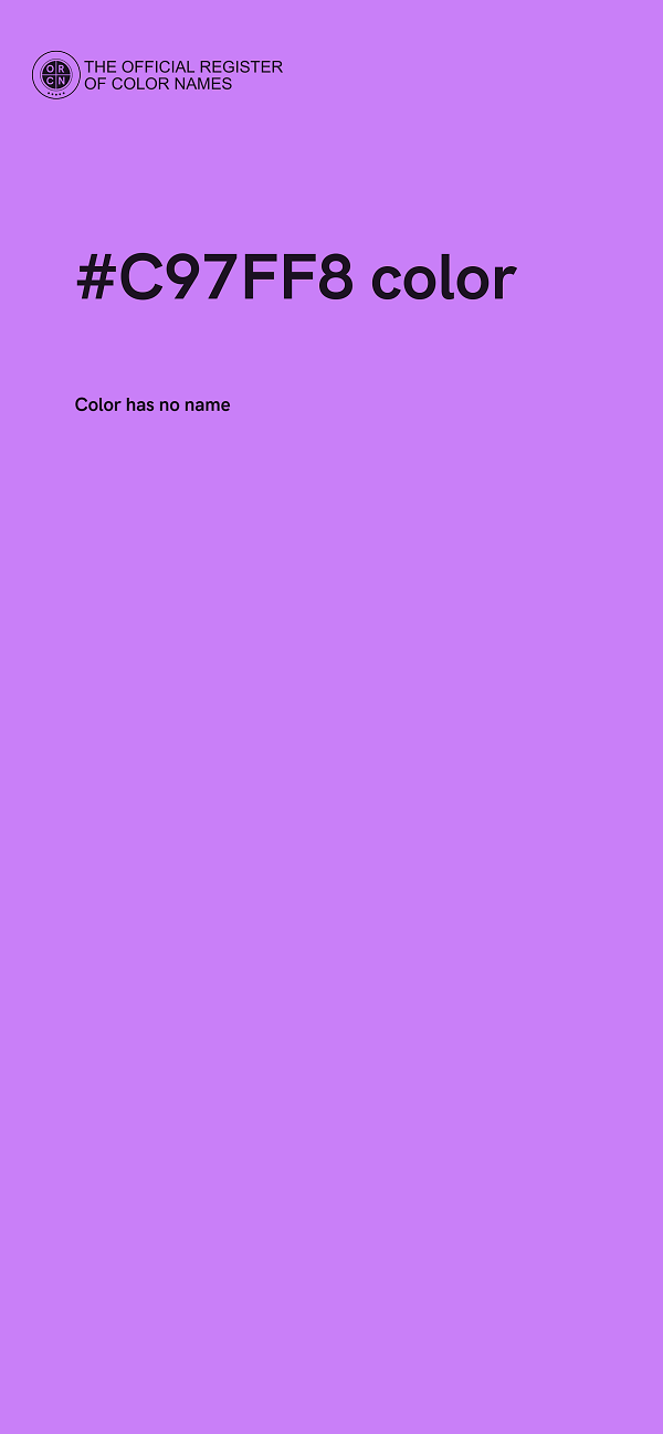 #C97FF8 color image