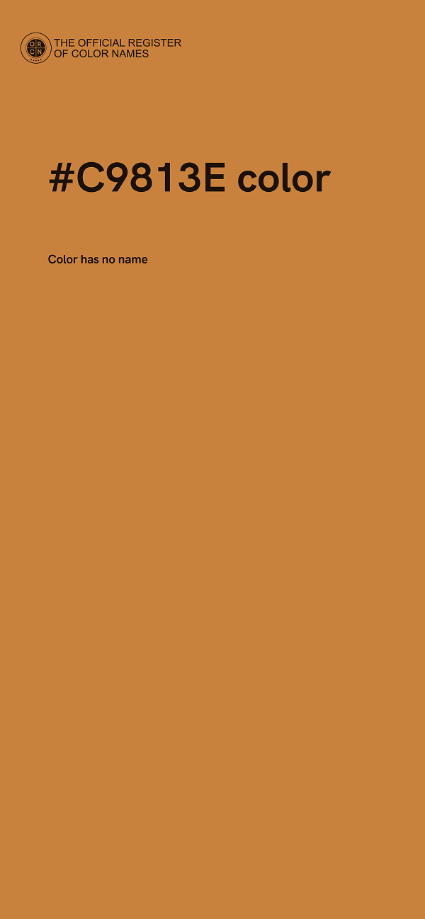 #C9813E color image