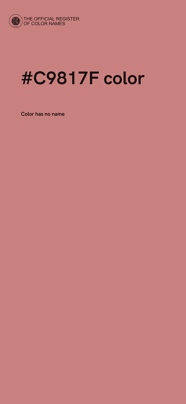 #C9817F color image