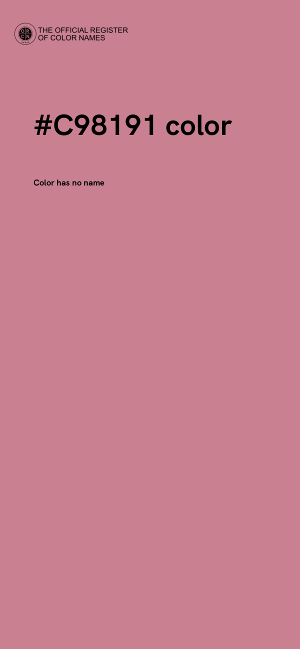 #C98191 color image