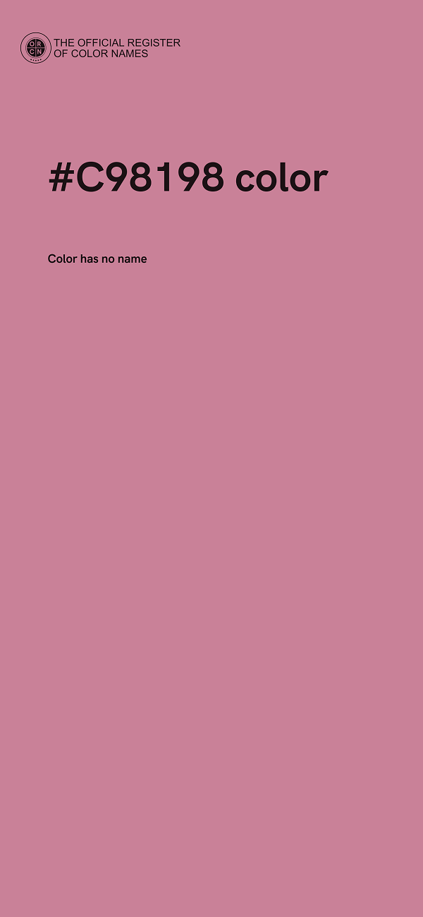 #C98198 color image