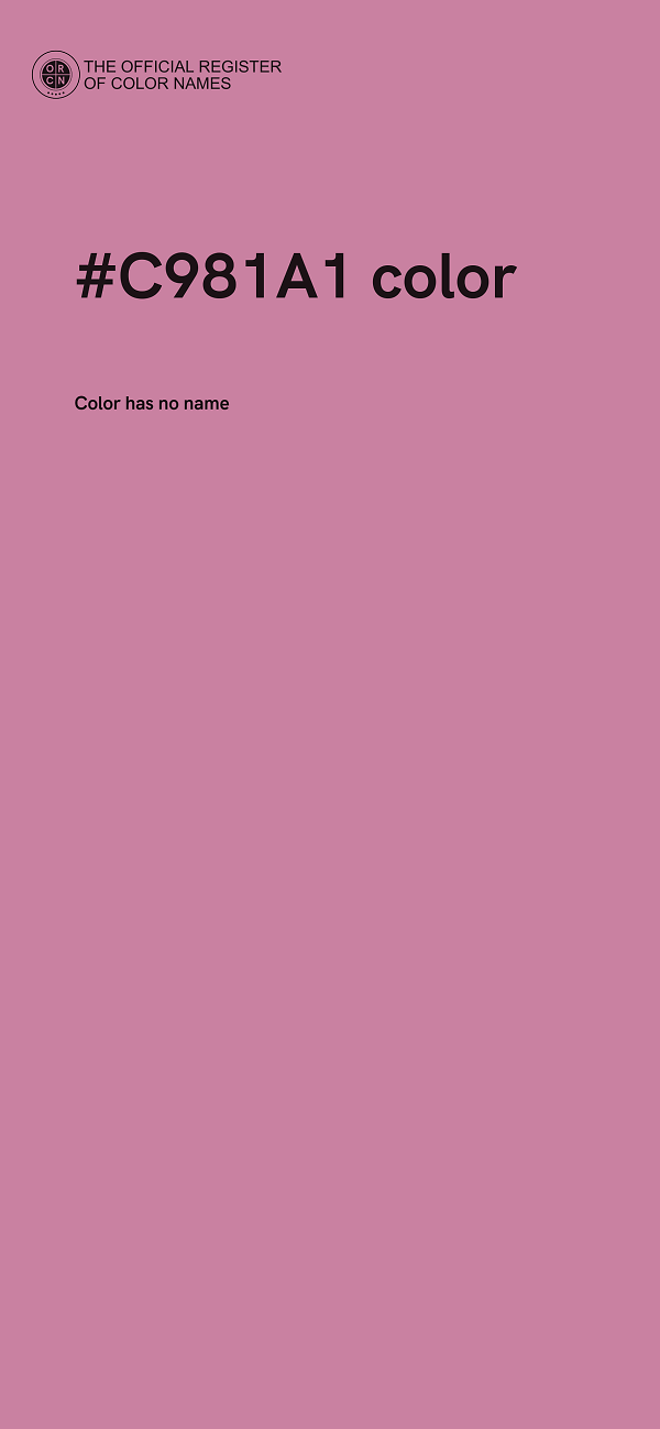 #C981A1 color image