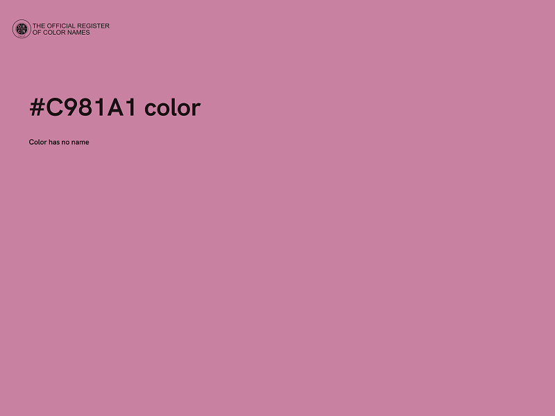 #C981A1 color image