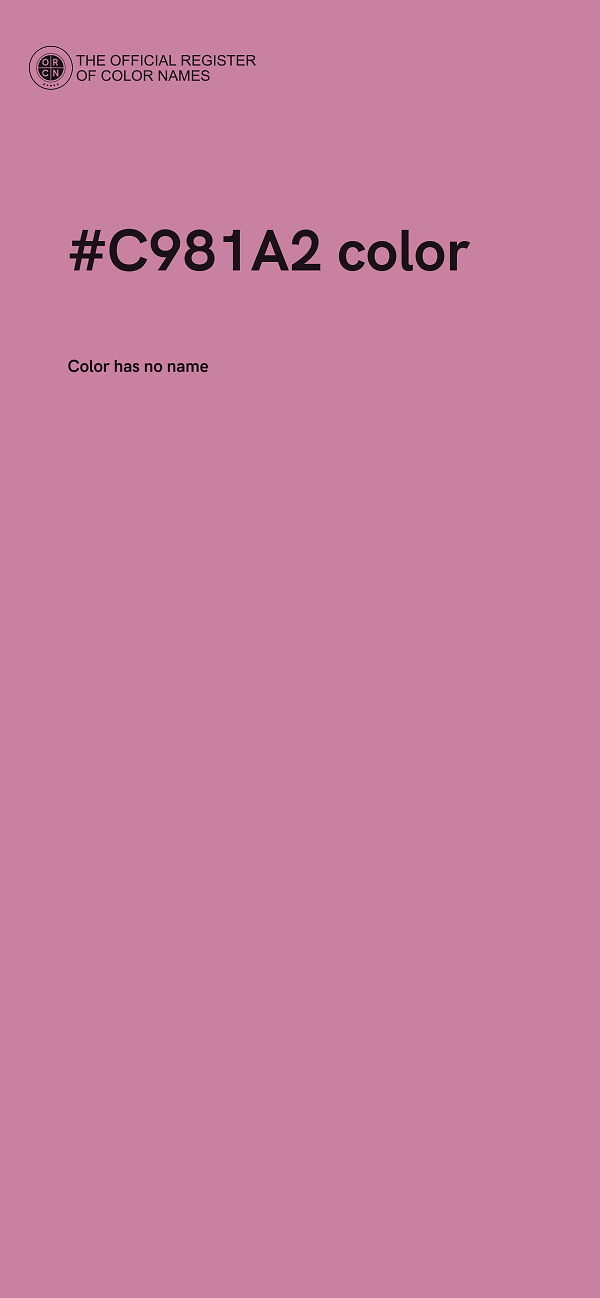 #C981A2 color image