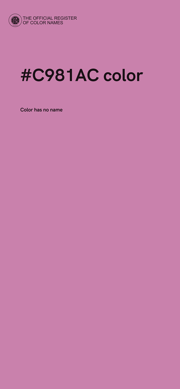 #C981AC color image