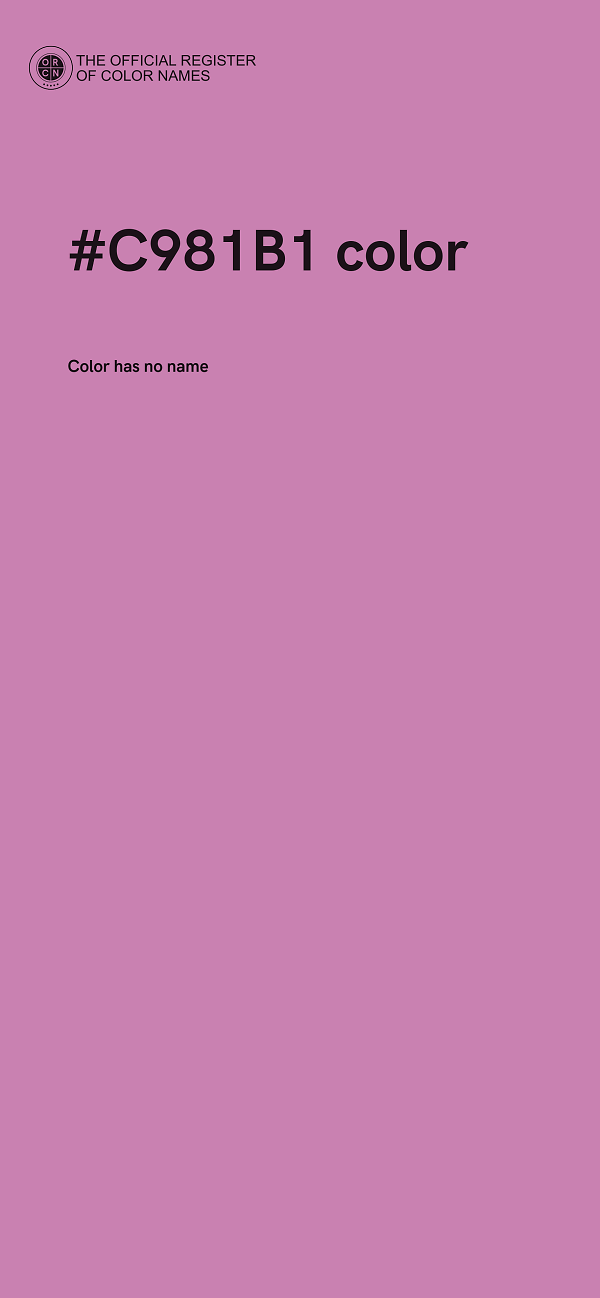 #C981B1 color image