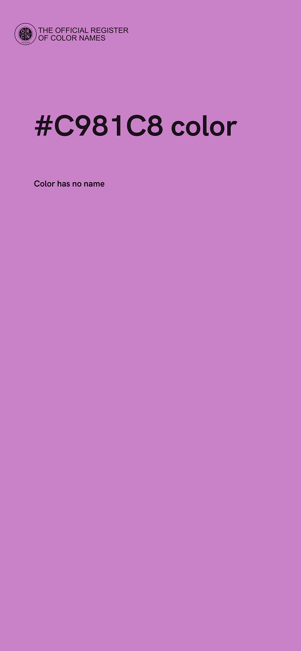 #C981C8 color image