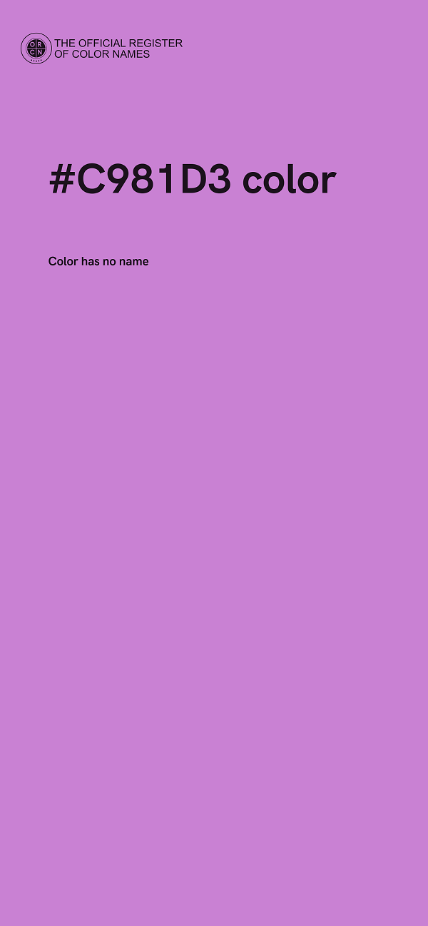 #C981D3 color image