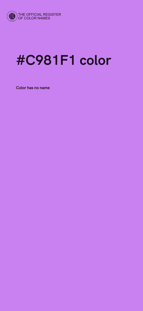 #C981F1 color image