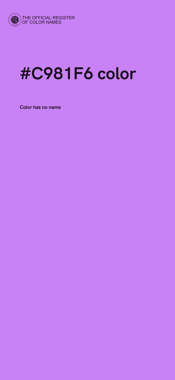 #C981F6 color image