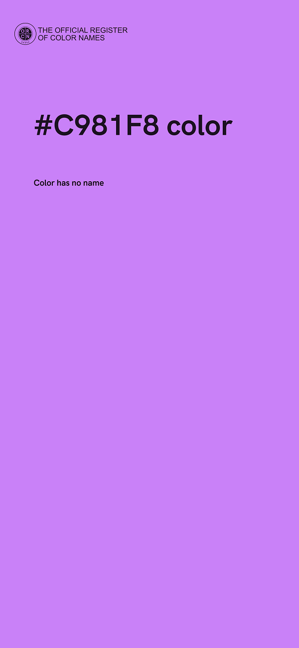 #C981F8 color image
