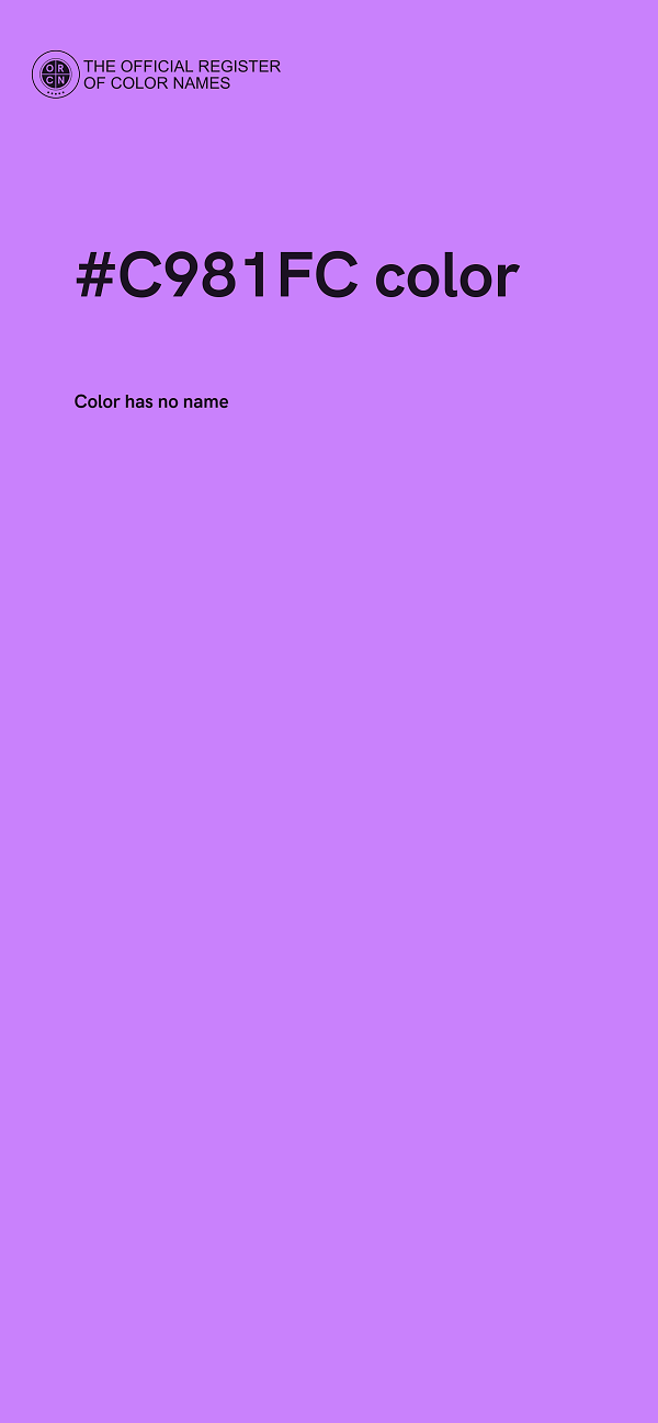 #C981FC color image