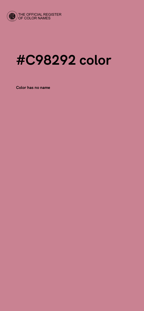 #C98292 color image
