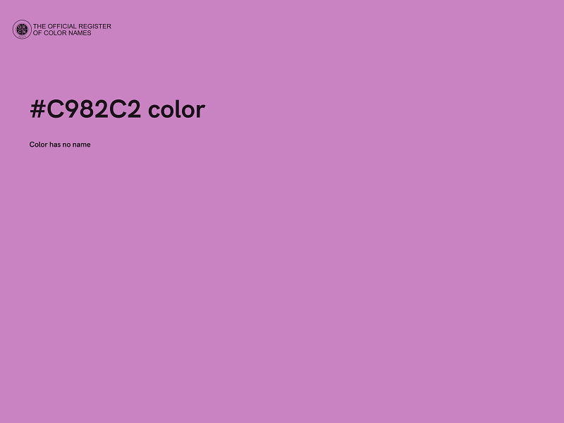 #C982C2 color image
