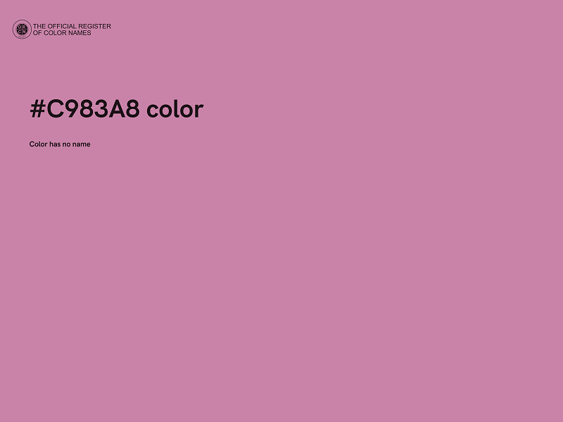 #C983A8 color image