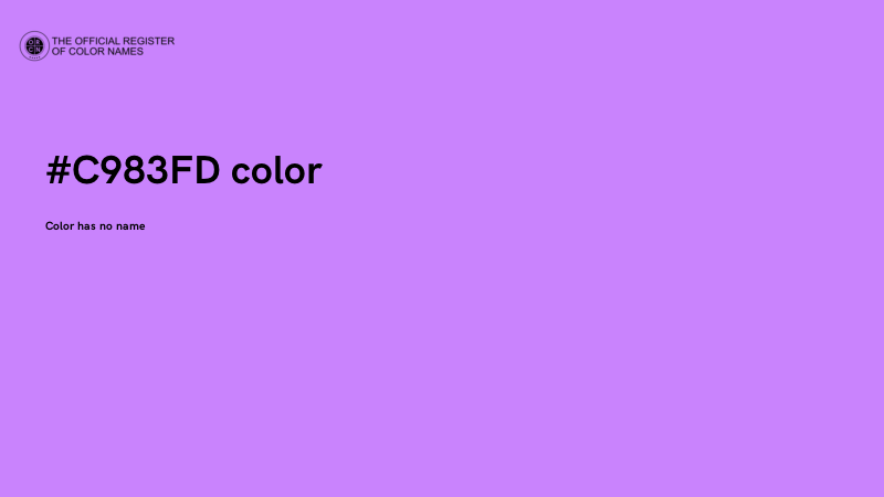 #C983FD color image