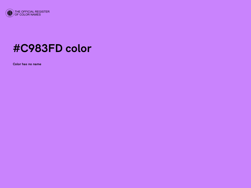 #C983FD color image