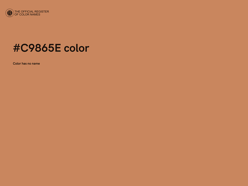 #C9865E color image