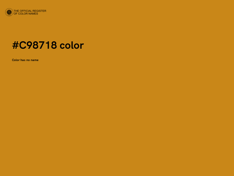#C98718 color image