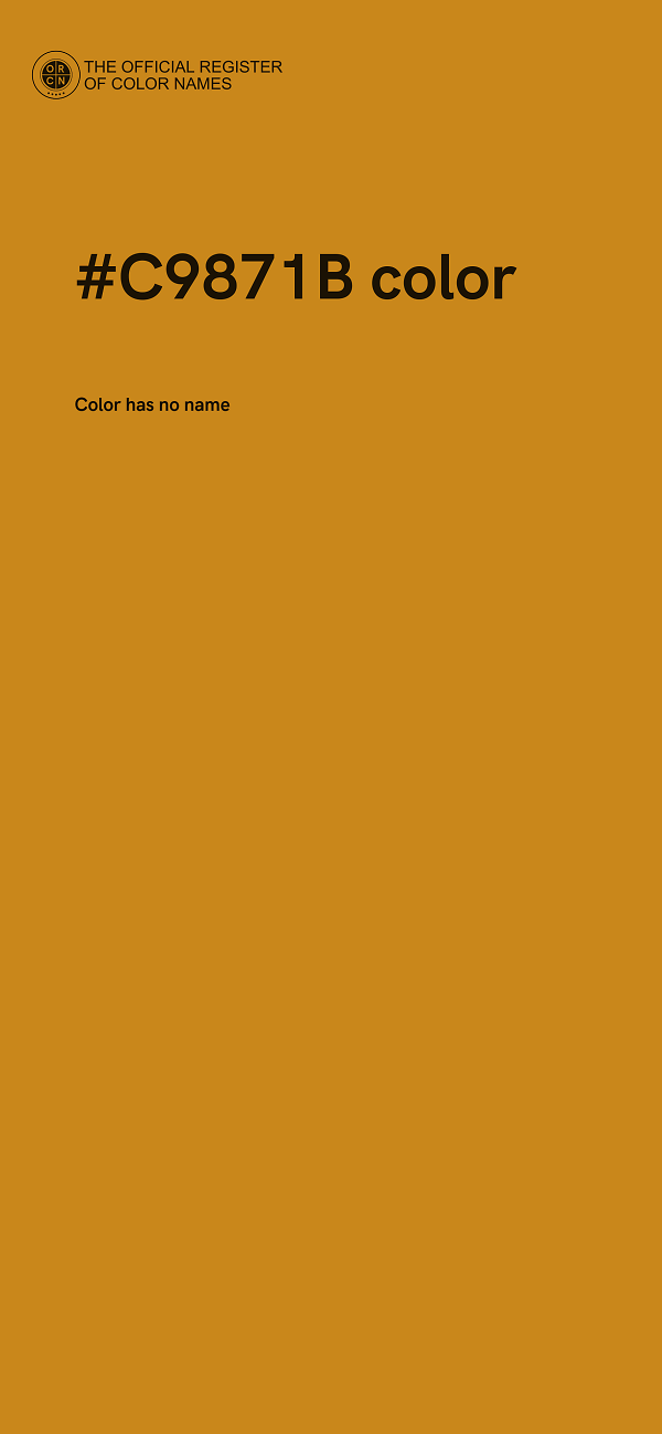 #C9871B color image