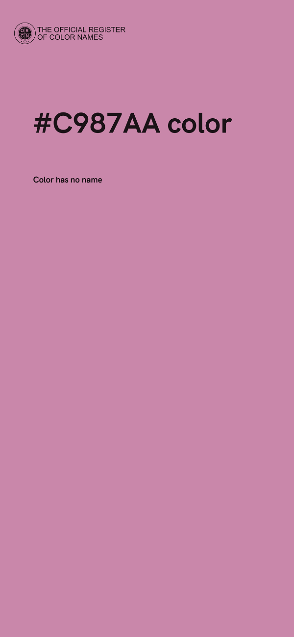 #C987AA color image