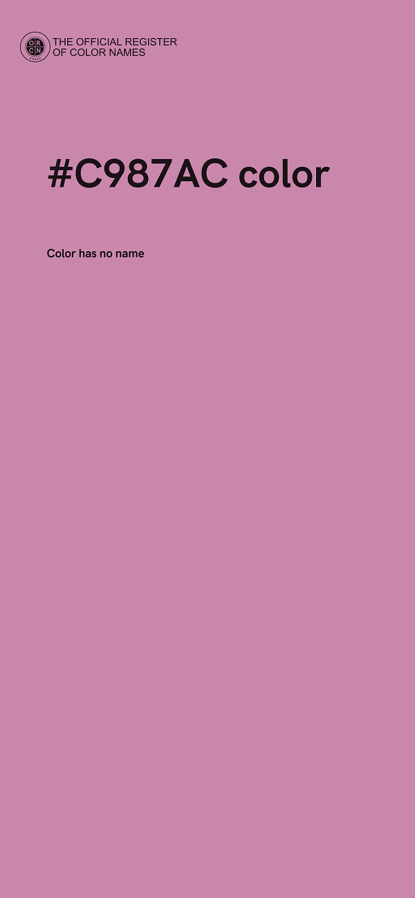 #C987AC color image