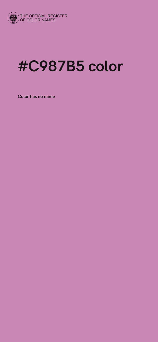 #C987B5 color image