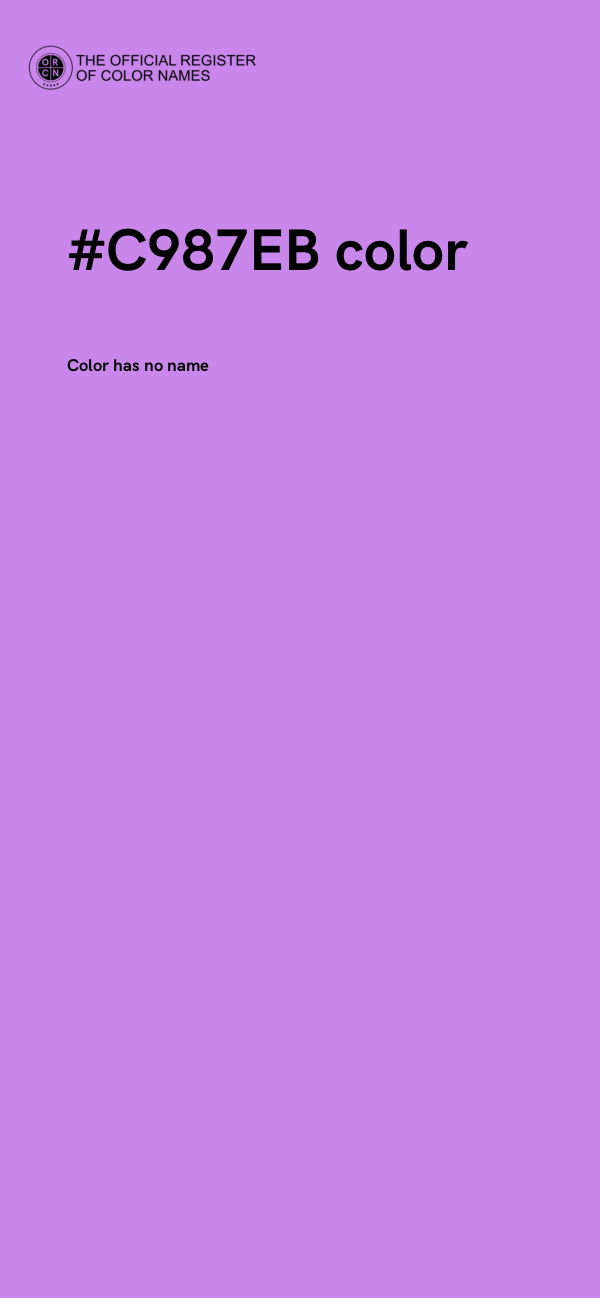 #C987EB color image