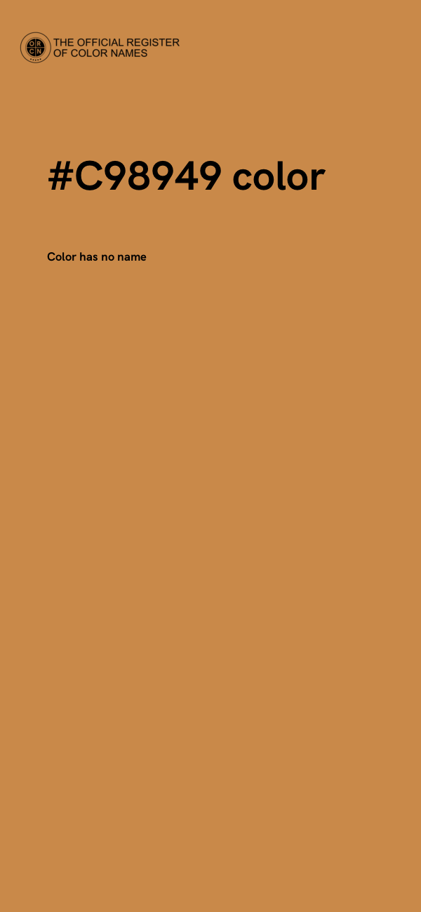 #C98949 color image